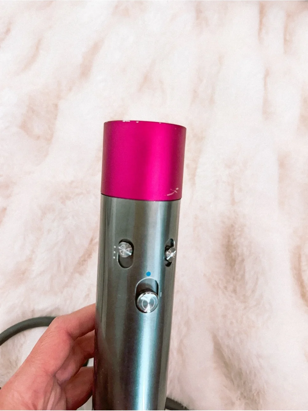 Dyson Hair Multi-Styler Set in Pink and Gray with Orange Case